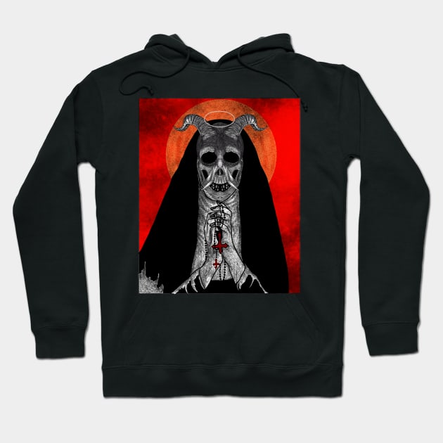 spiritual skull dark art Hoodie by Bloods illustrator